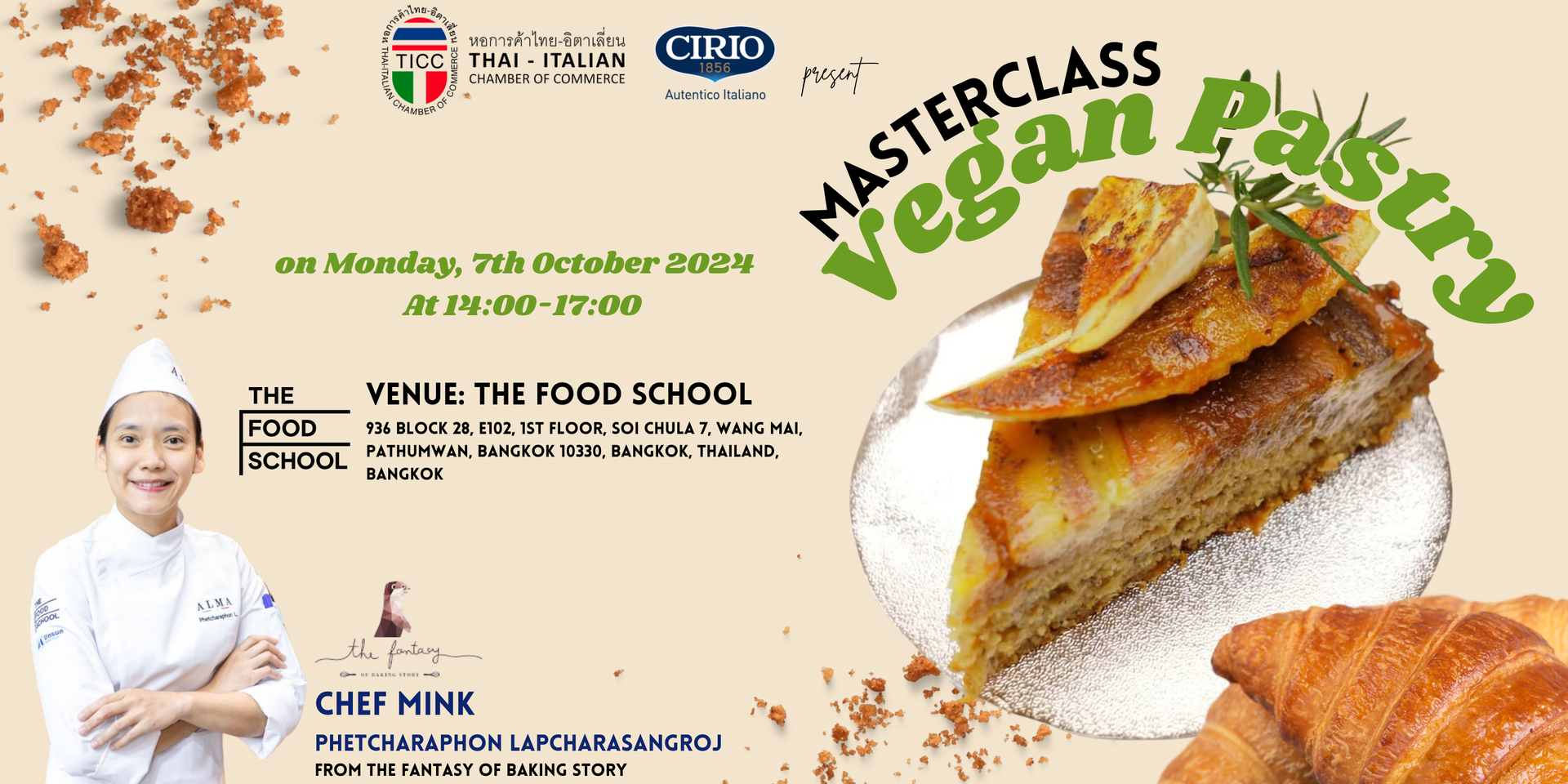 thumbnails Vegan Pastry Masterclass with Cirio and Chef Khun Mink