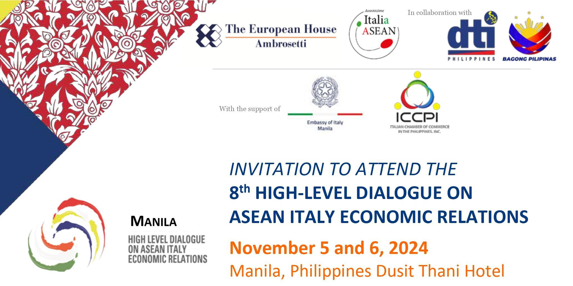 thumbnails The High-Level Dialogue on ASEAN Italy Economic Relations - Manila, PH